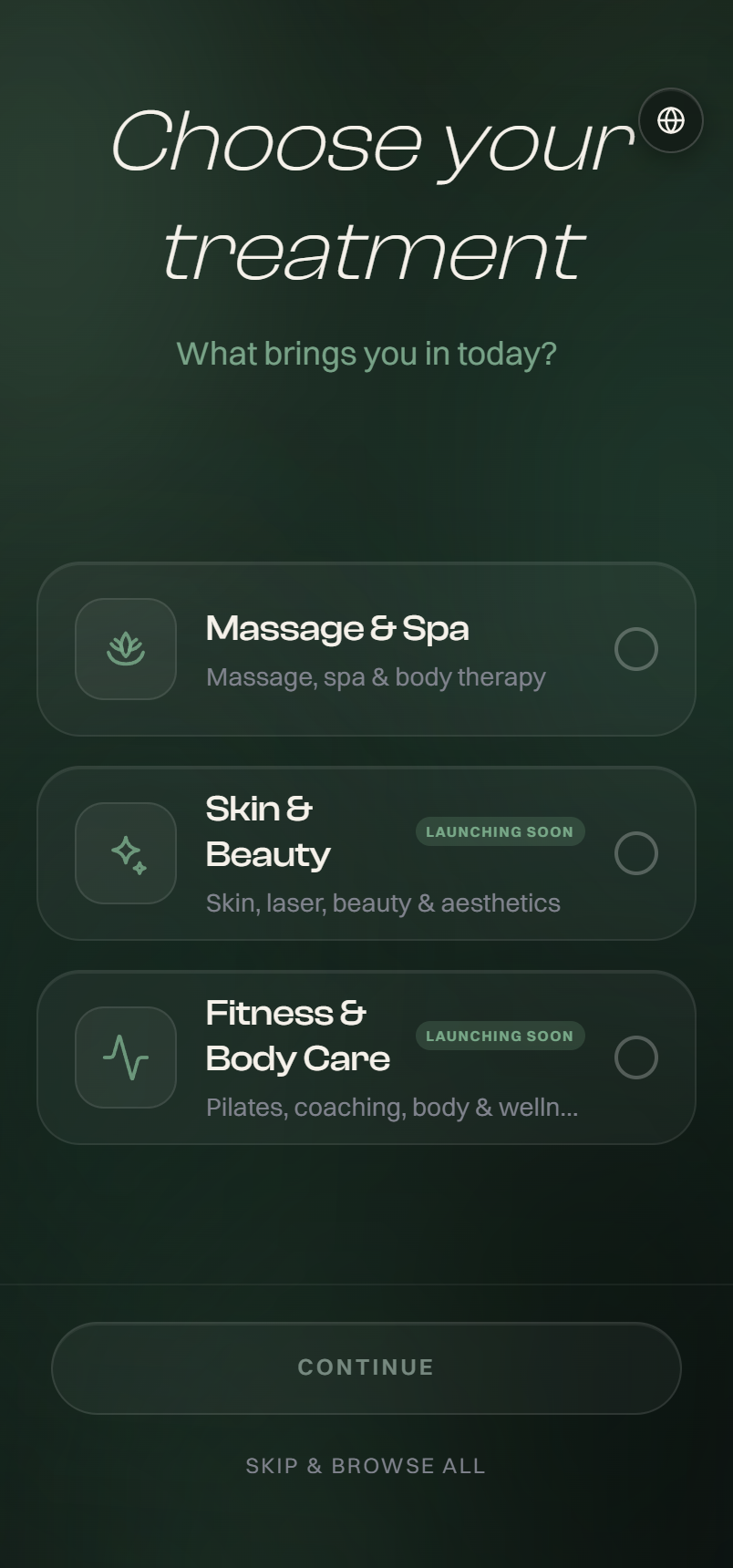 GOZEN app — massage, skin & beauty, fitness