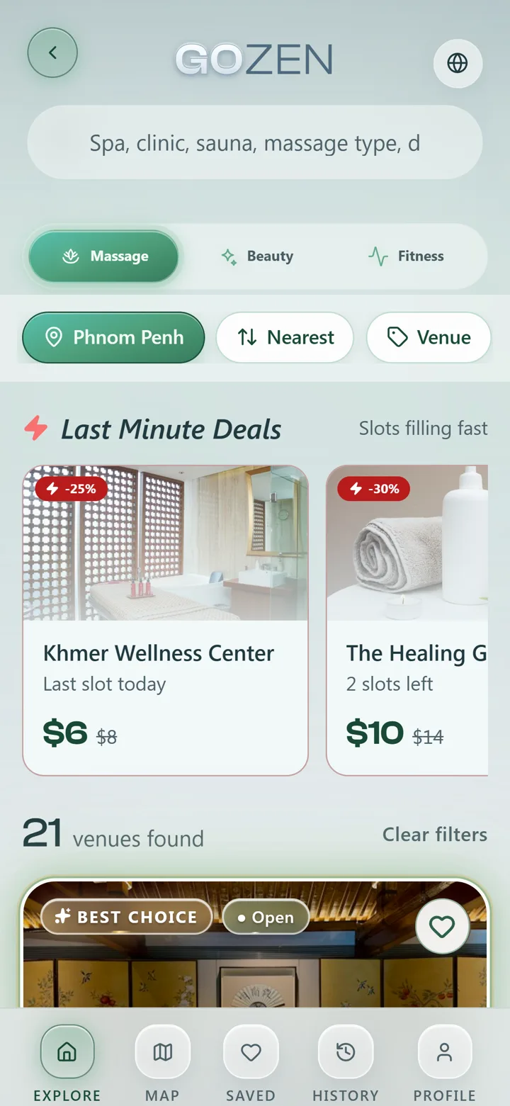 GOZEN — discover spas, clinics & wellness